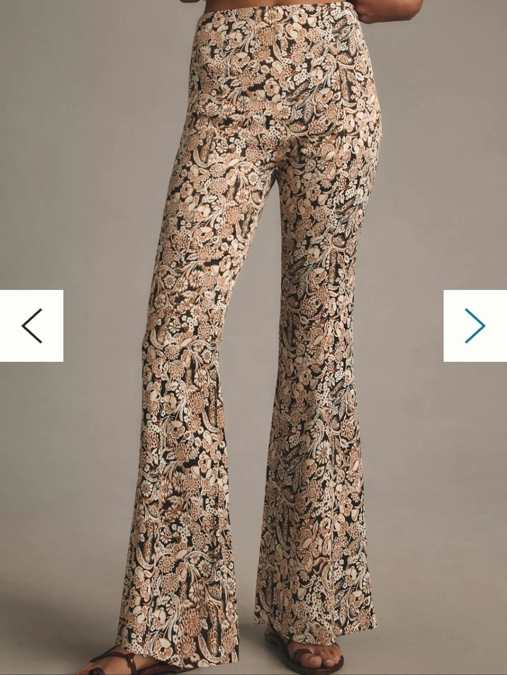 By Anthropologie Satin Flare Pants